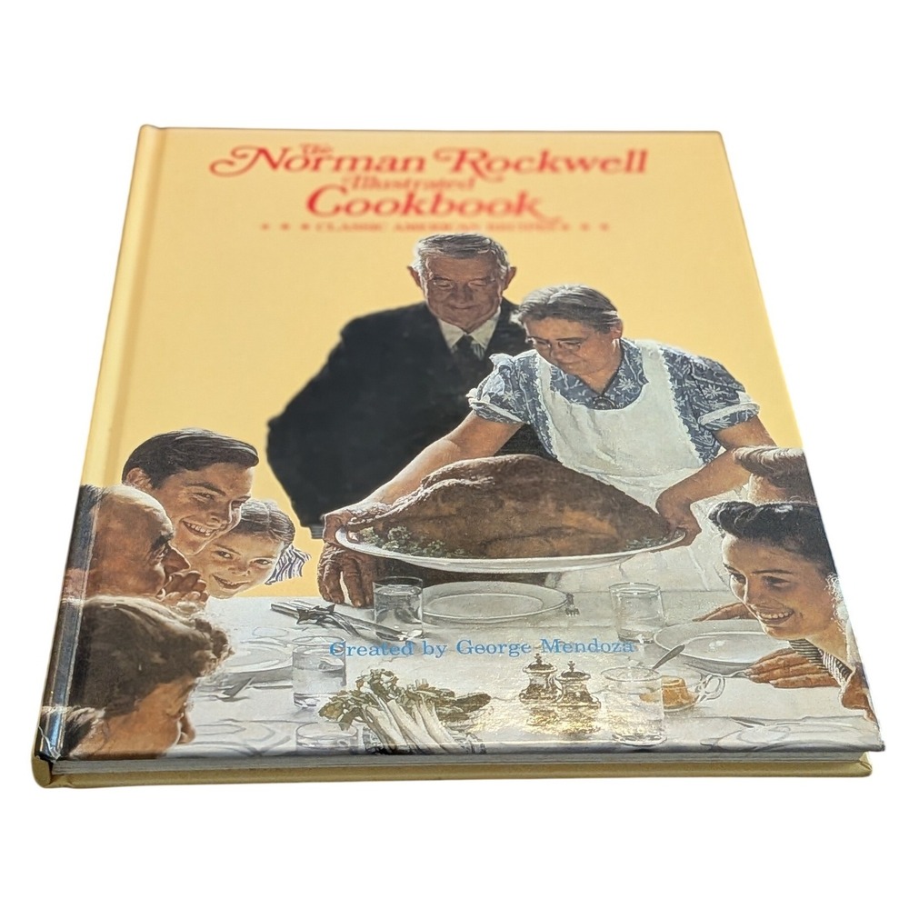 Norman Rockwell Illustrated Cookbook 1987 Hardcover Classic American Recipes